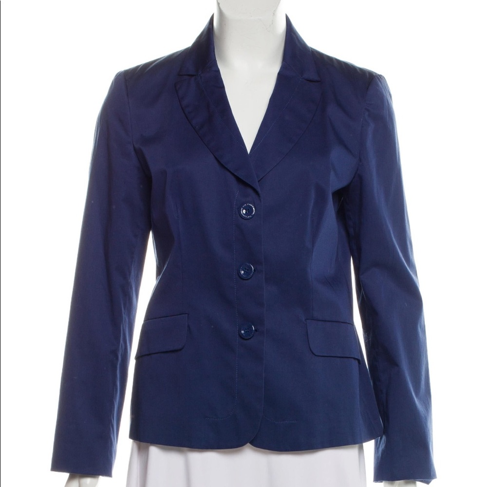 Love Moschino Blue Three Button Lightweight Blazer Size 8